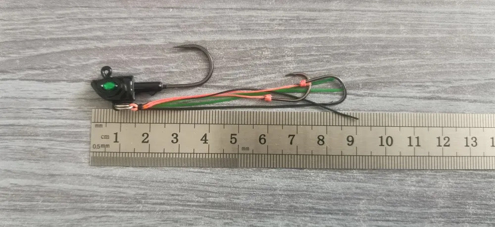 1 assassin assist jig head hook/yellow belly