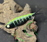 Shammy Vibes 95mm fishing soft vibes Black and Yellow