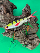 Shammy Vibes 95mm fishing soft vibes Red tail Reddy