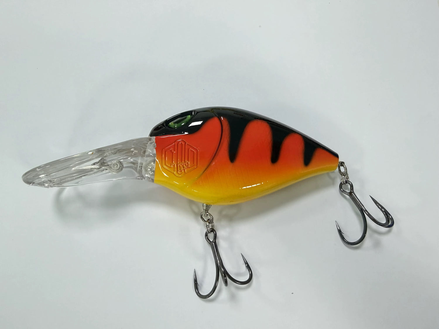Bradbury’s 100MM Pumpkin Pounder, Diving fishing lures. Available mid July