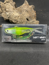 Shammy Vibes 95mm fishing soft vibes Yellow Flash