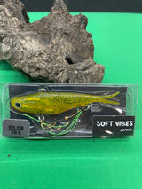 Shammy Vibes 95mm fishing soft vibes Yellow Poppy