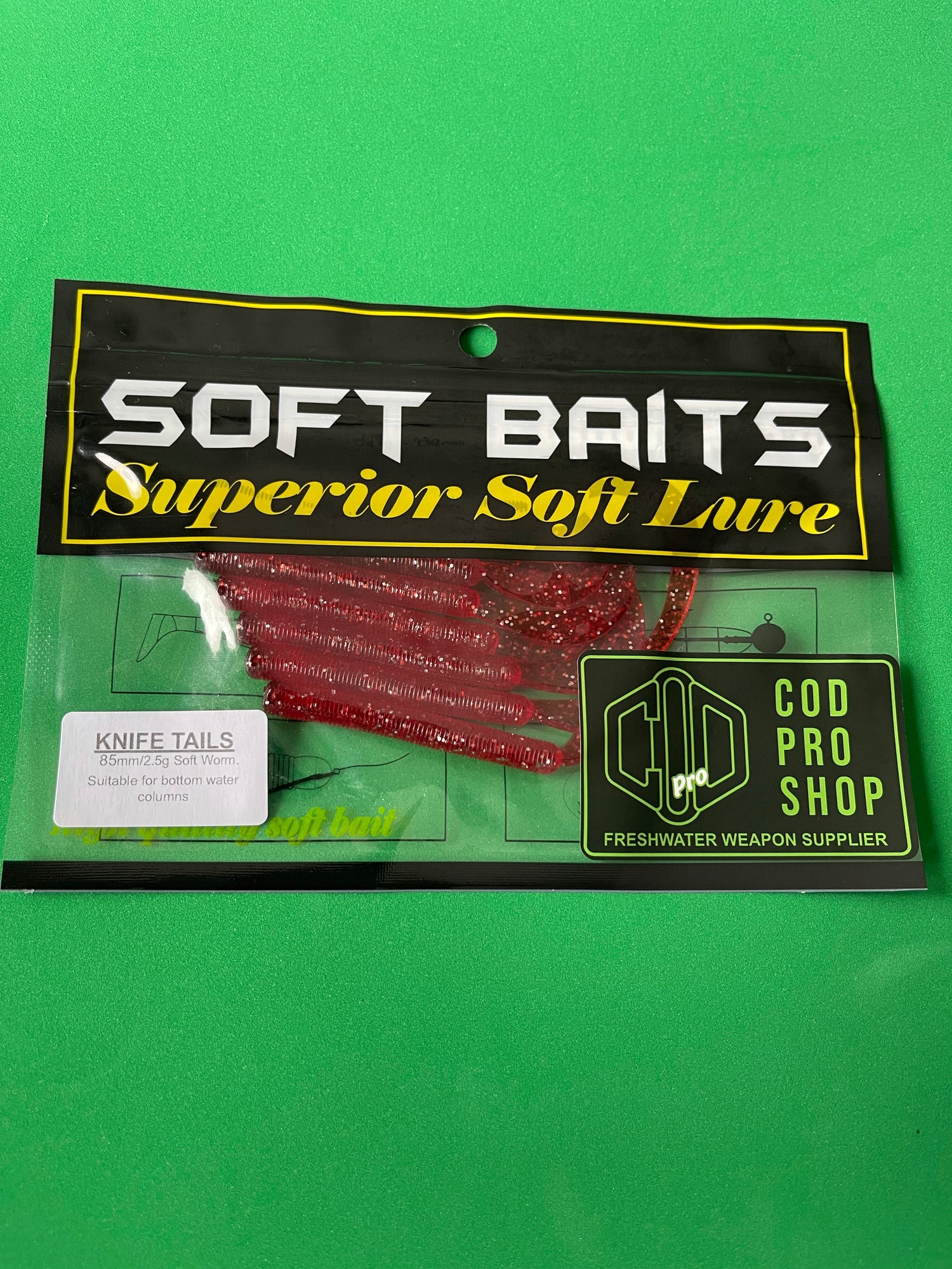 Knife Tail Soft plastics 85mm